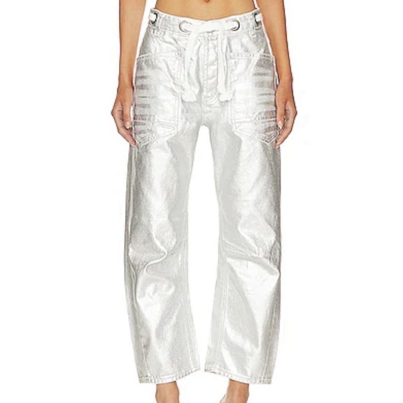 We The Free Denim - We The Free Moxie Metallic Law Waist Jeans Women's 26 Retail $148